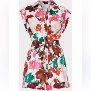 Milly Nora Watercolor Romper Size 2